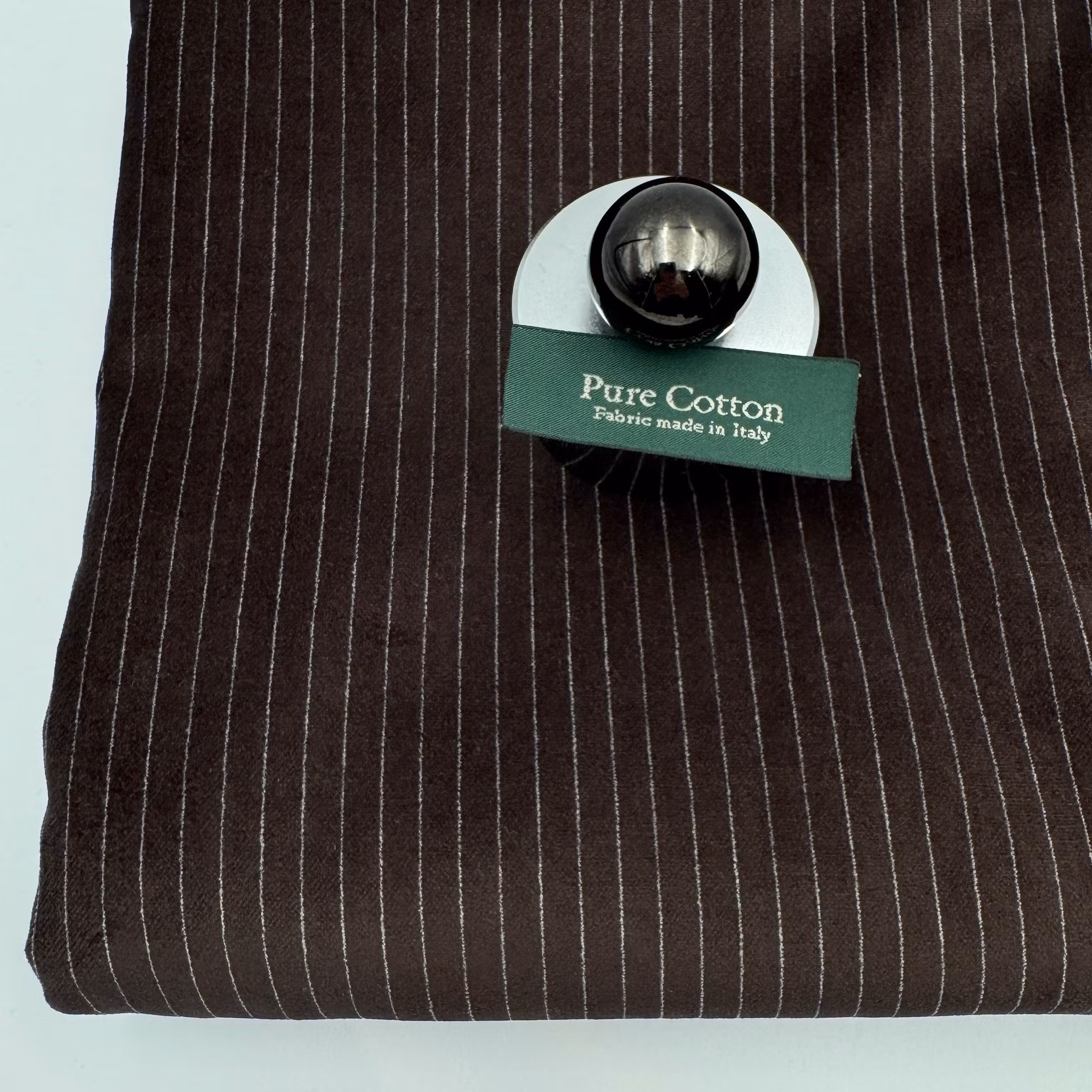 1,5m Sammet kritstreck brun