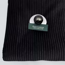 1,5m Sammet kritstreck svart