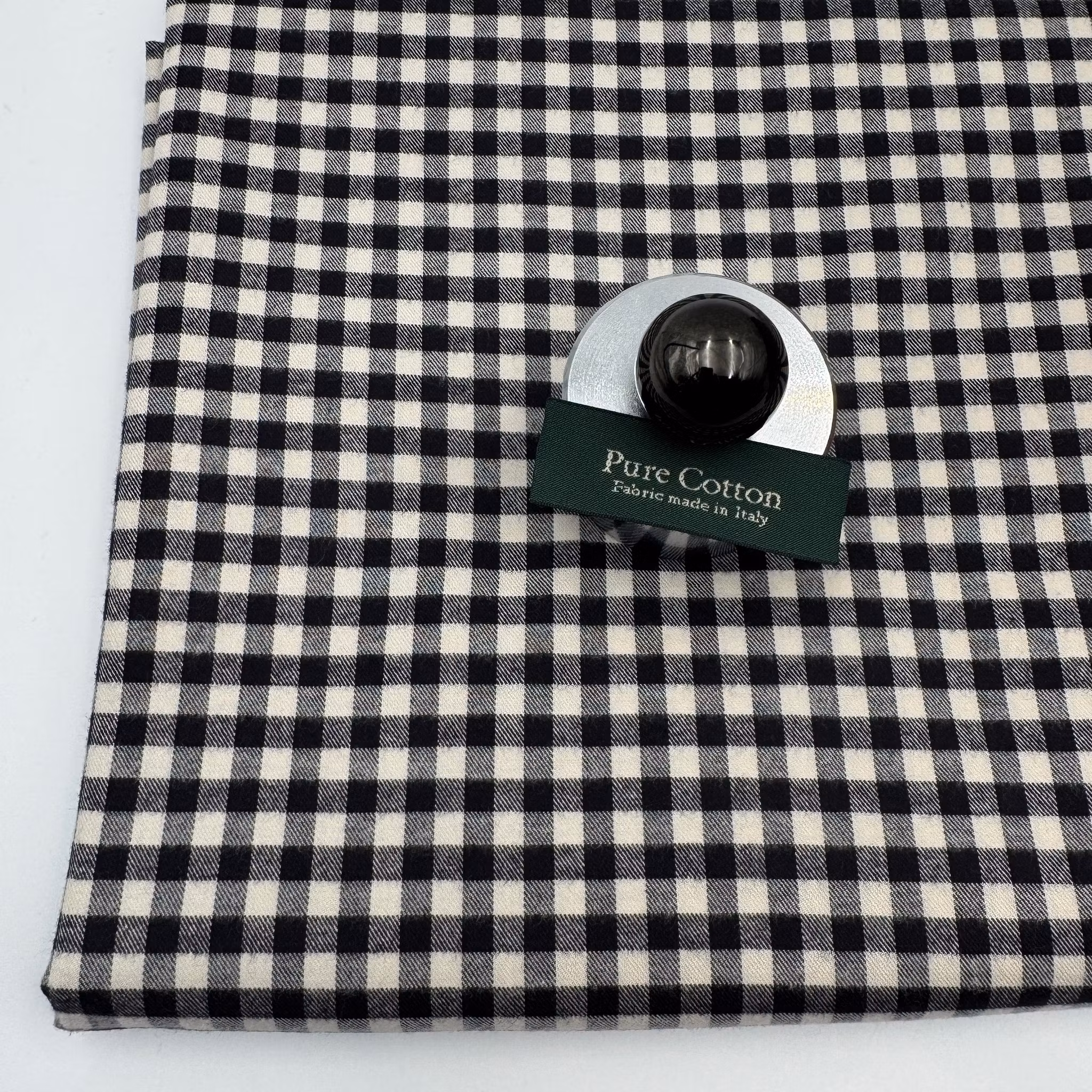 1,6m Skjortbomull mjuk svart/vit Thomas M****