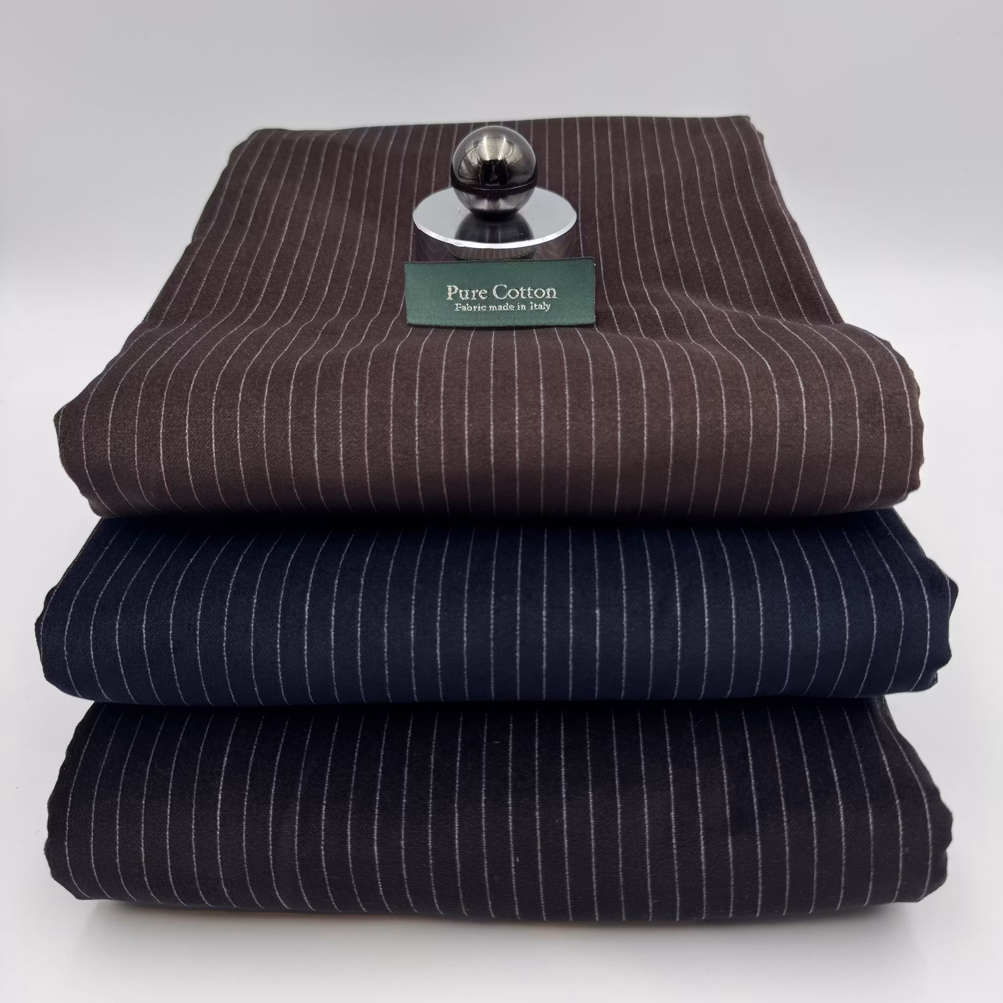 1,3m Sammet kritstreck brun