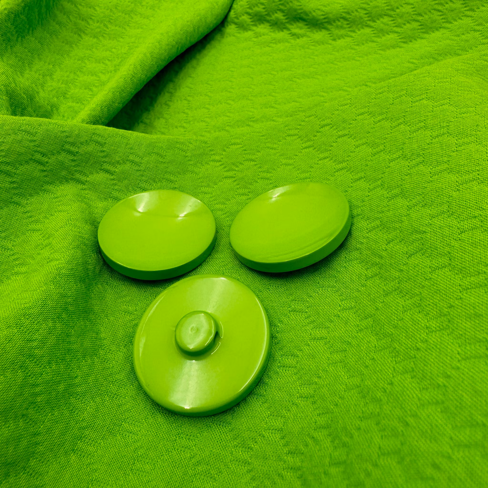 2m Bomull illgrön m struktur