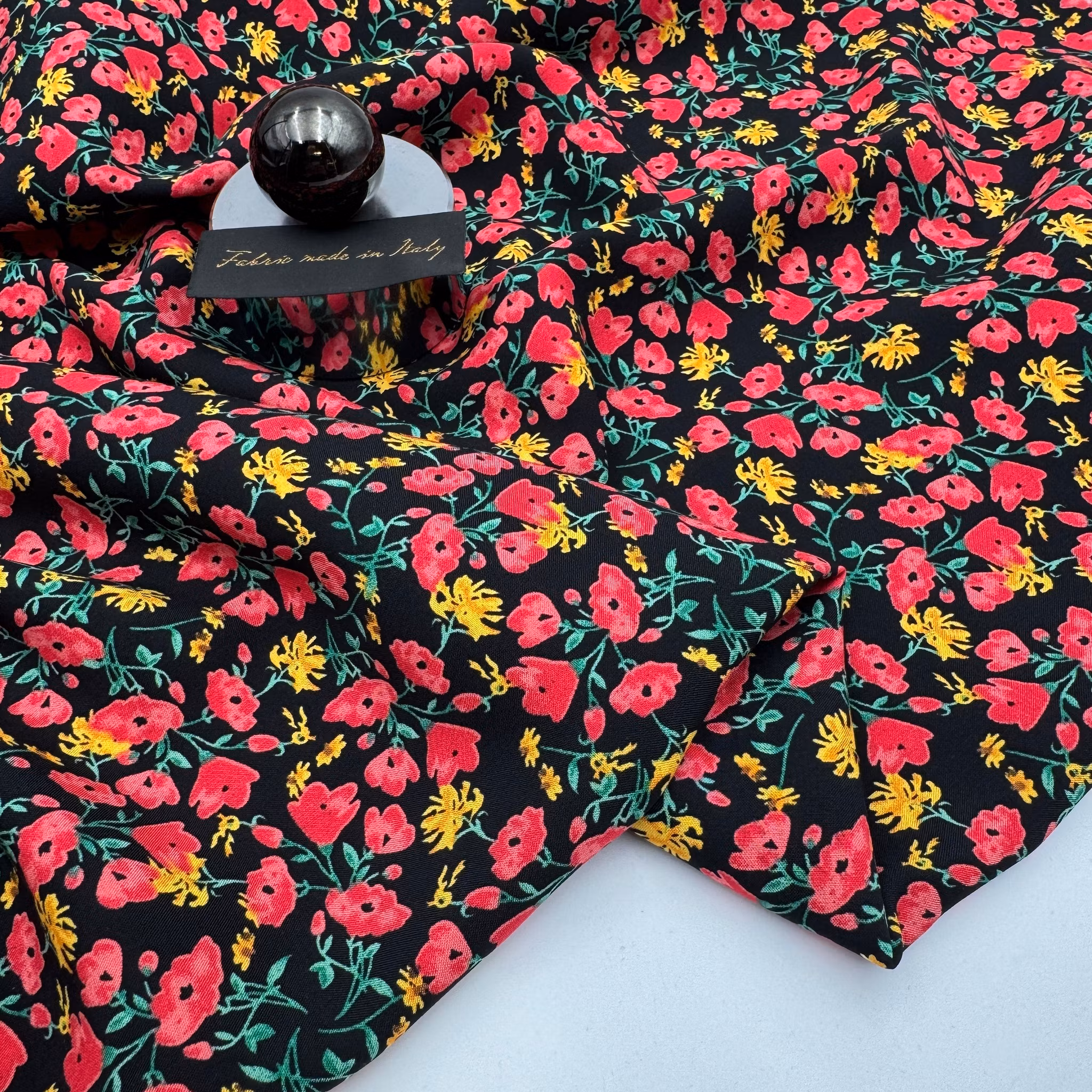 2,9m Viskos svart/hallon