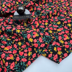 2,9m Viskos svart/hallon