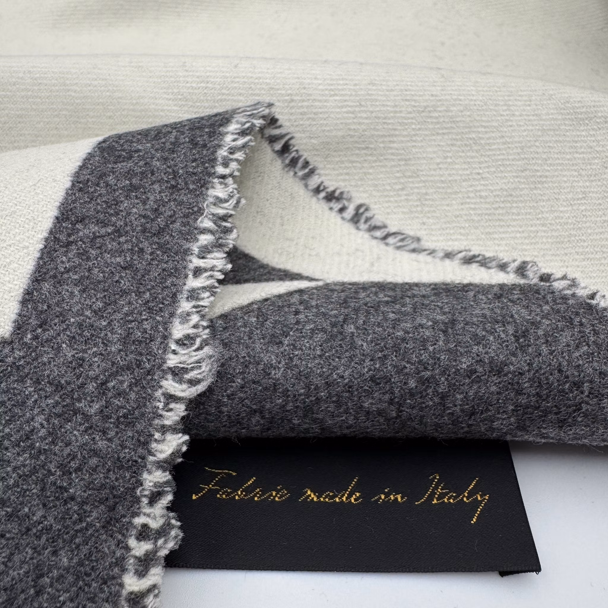 2m Kappull megahundtand vit/grå