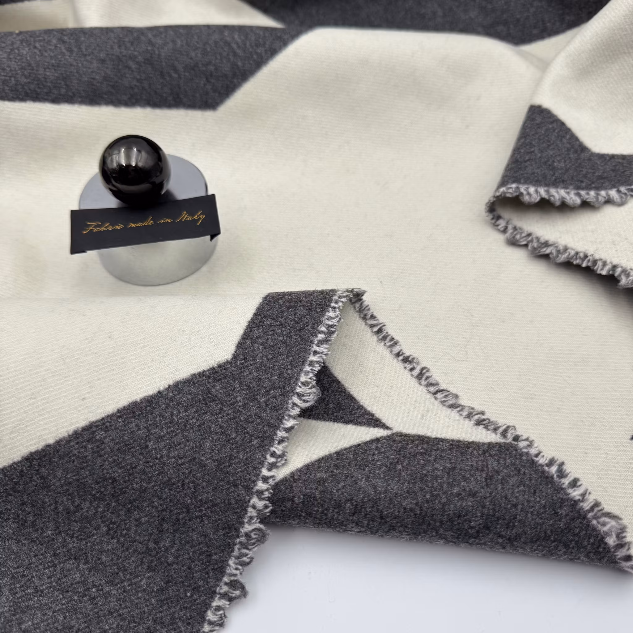 2m Kappull megahundtand vit/grå