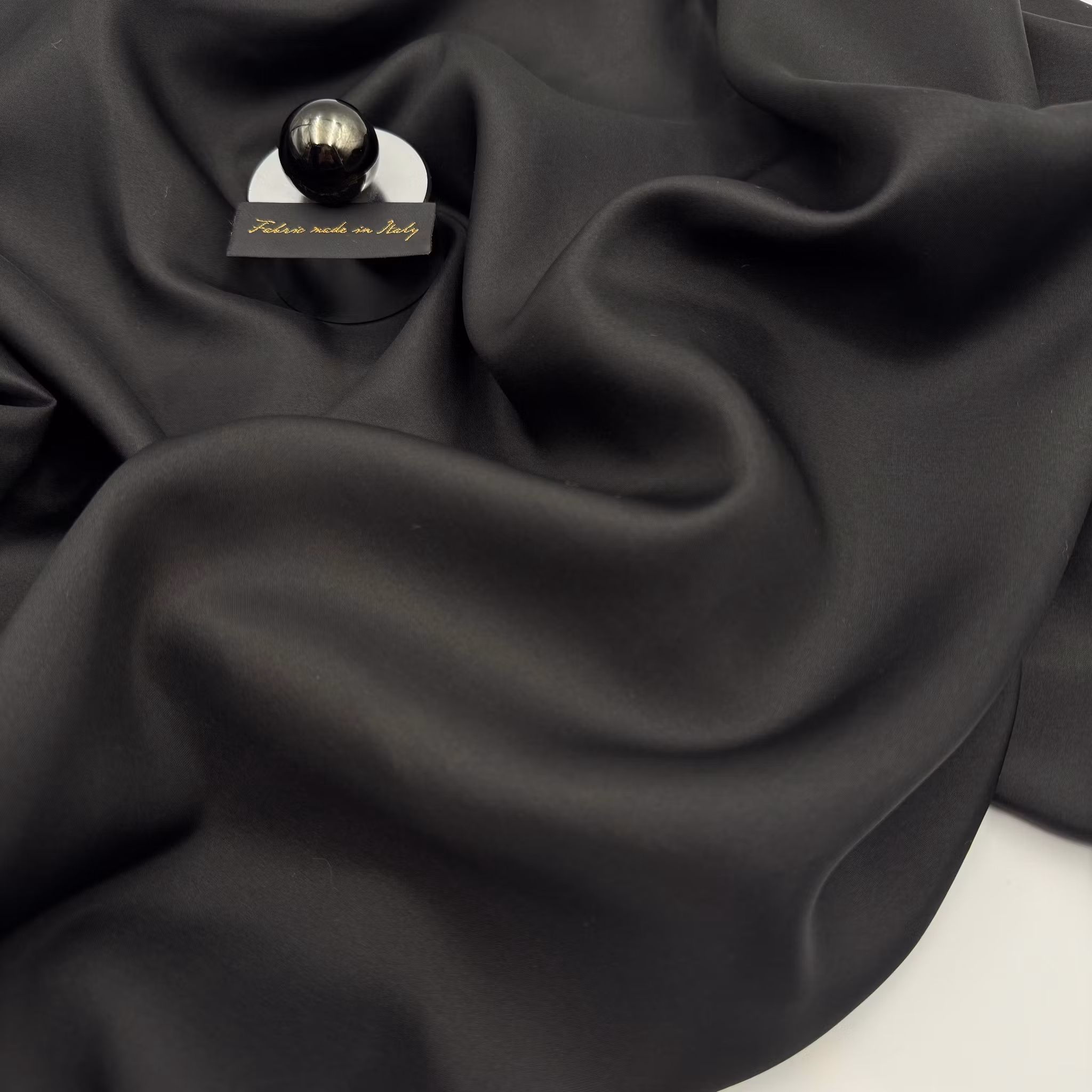 1,5m Sidenfoder svart