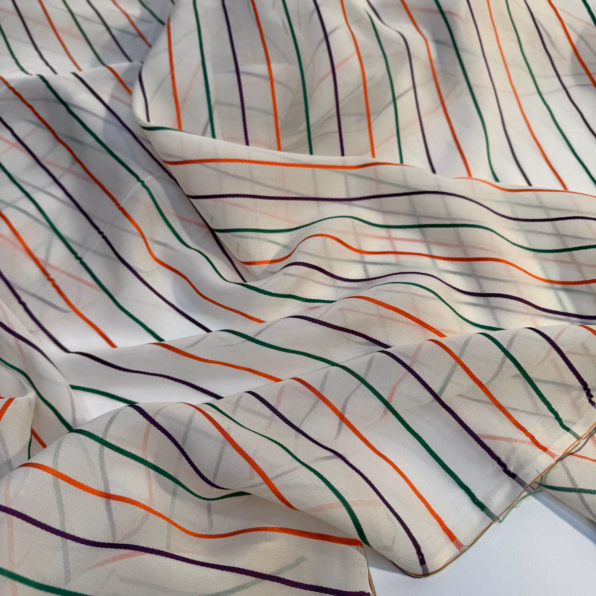 2,9m Sidenorganza randig