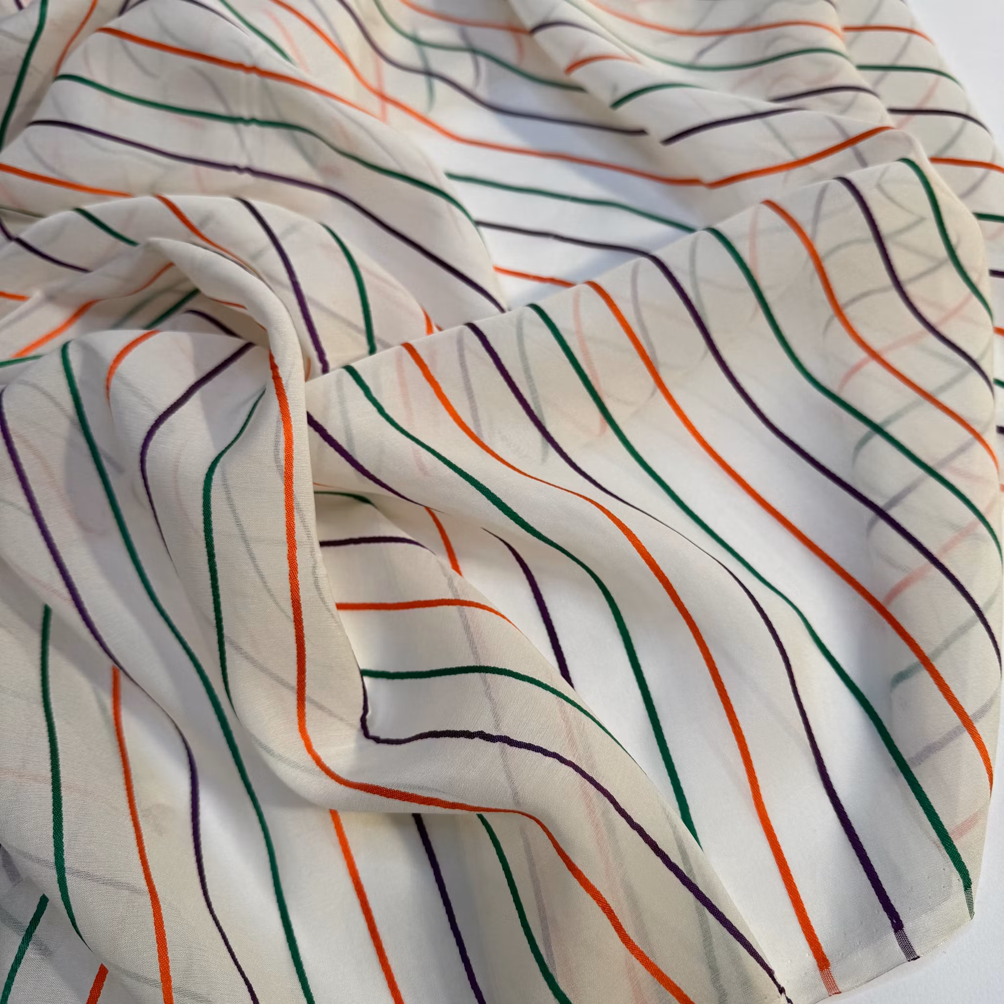 2,9m Sidenorganza randig