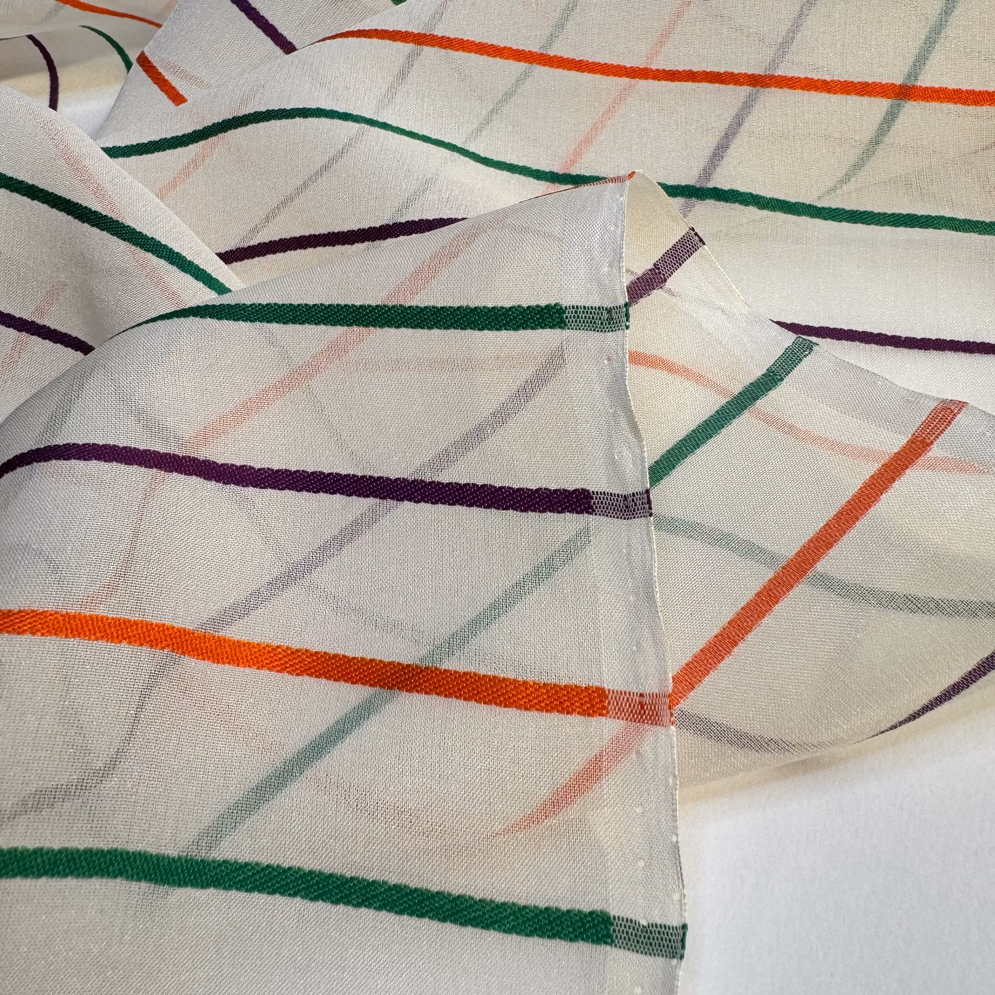 2,9m Sidenorganza randig