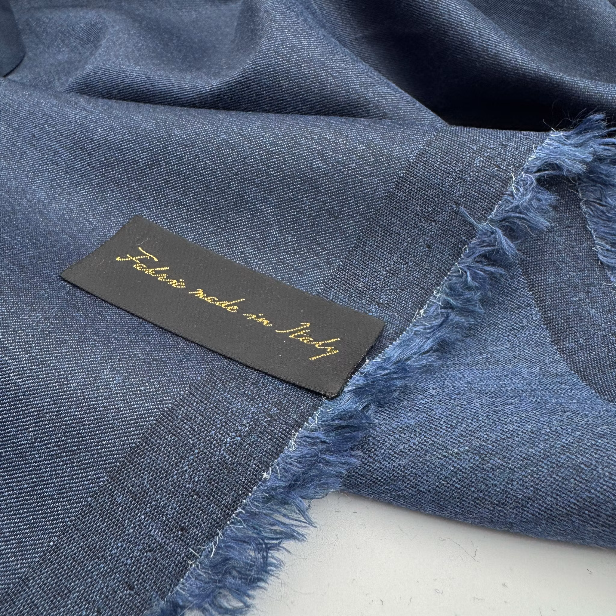 2,5m Ull/viskos mörkblåmelerad