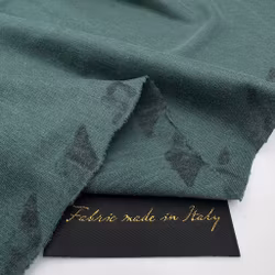 1,5m Siden/bomullstrikå grön Cucinell*