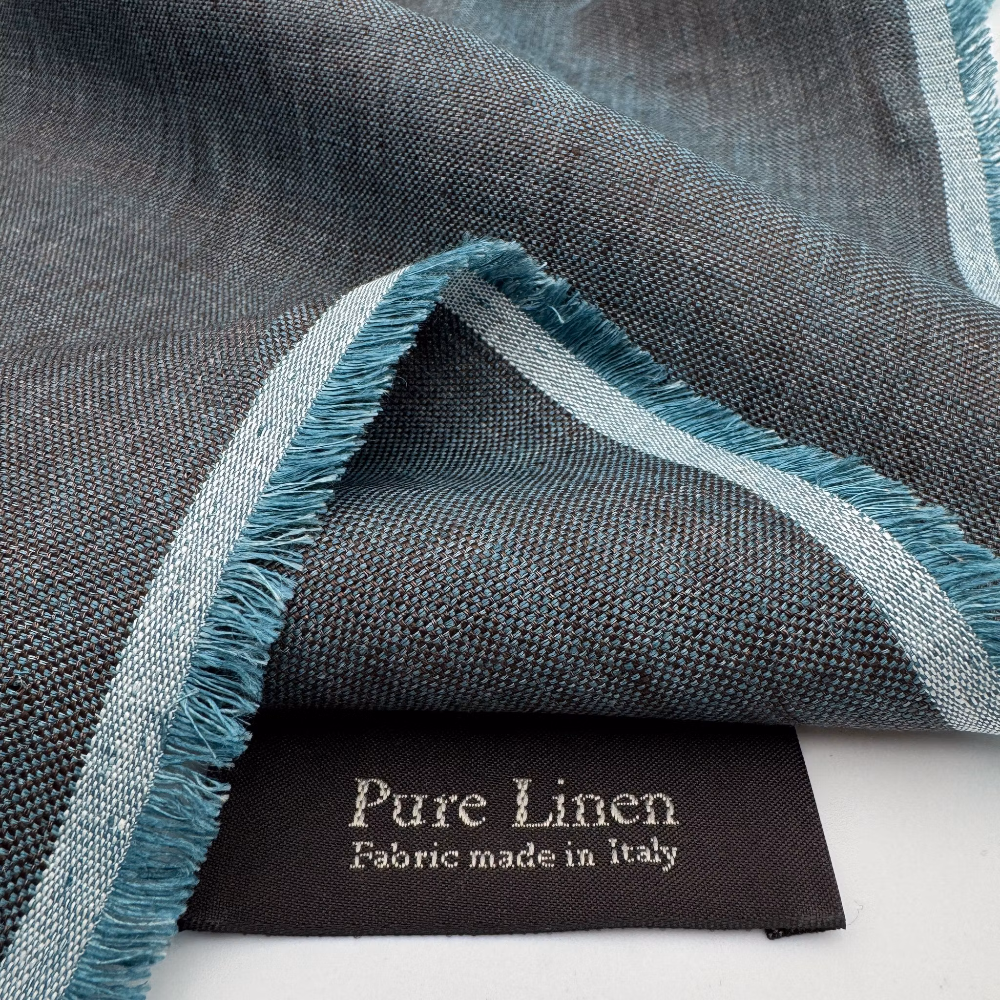 1,5m Lin brun/turkosmelerat