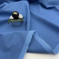 1,5m Skjortbomull blå Fil-à-fil