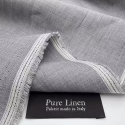 1,5m Lin gråmelerat