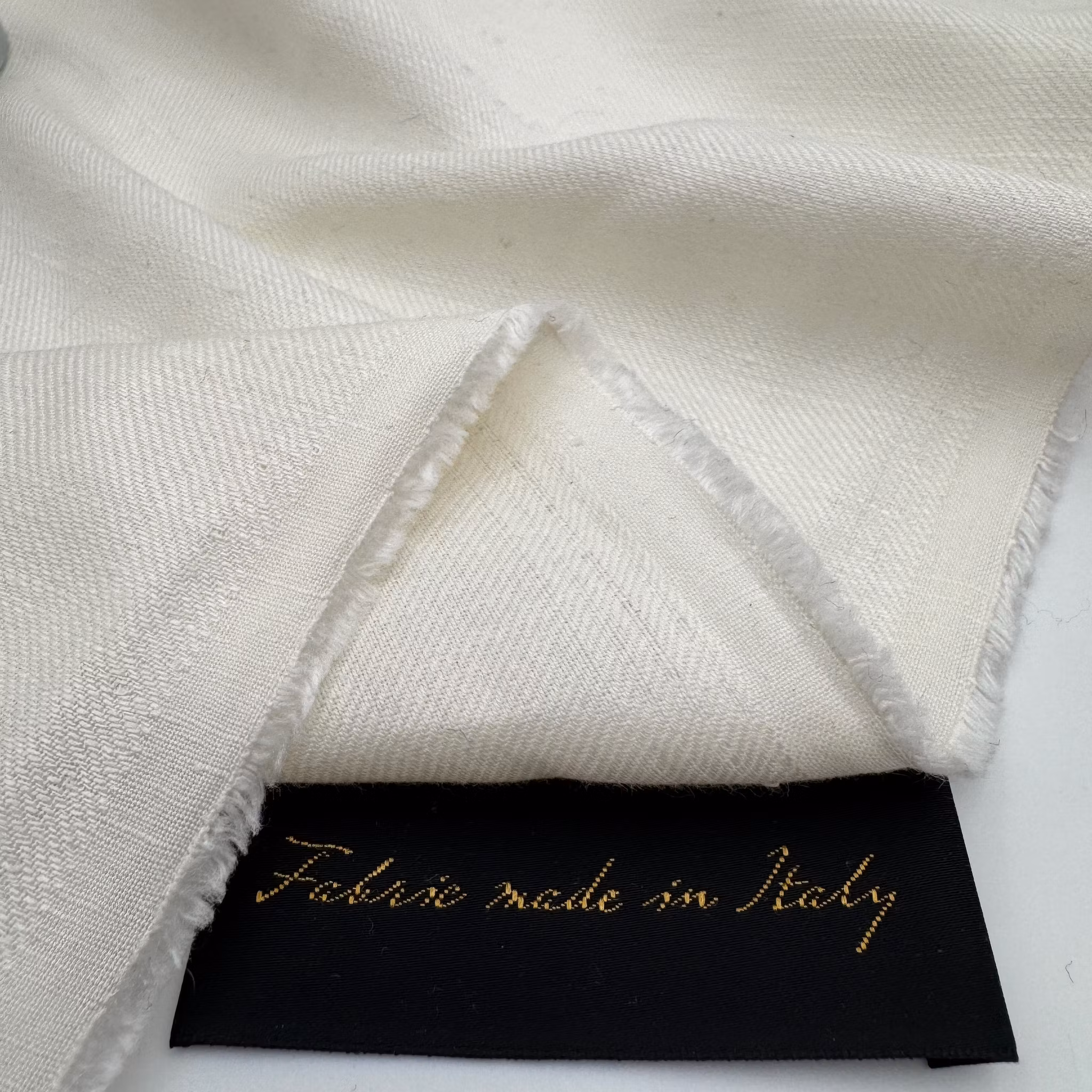 1,5m Bomull/lin gräddvit