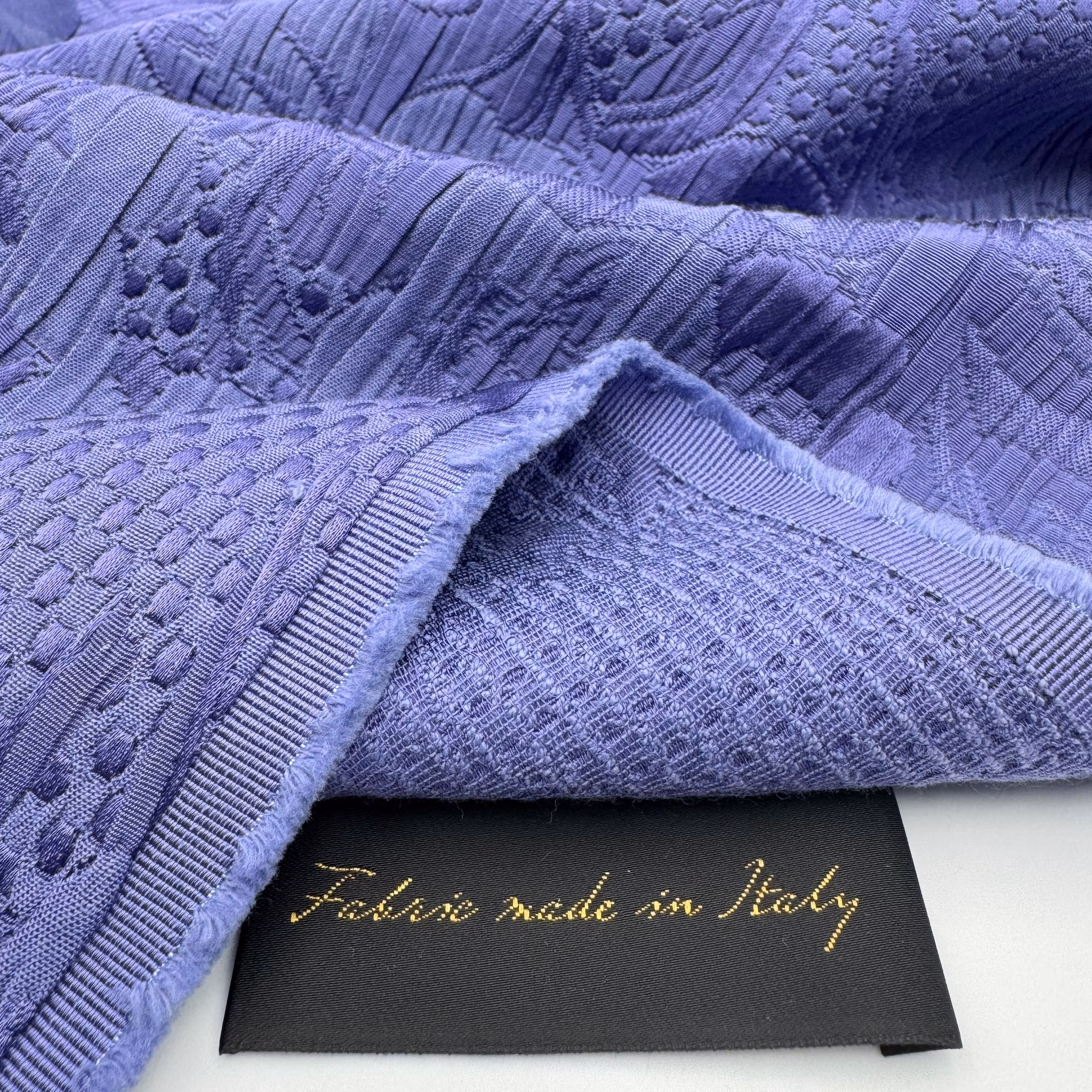 1m Bomull/viskos jaquard lila Escad*