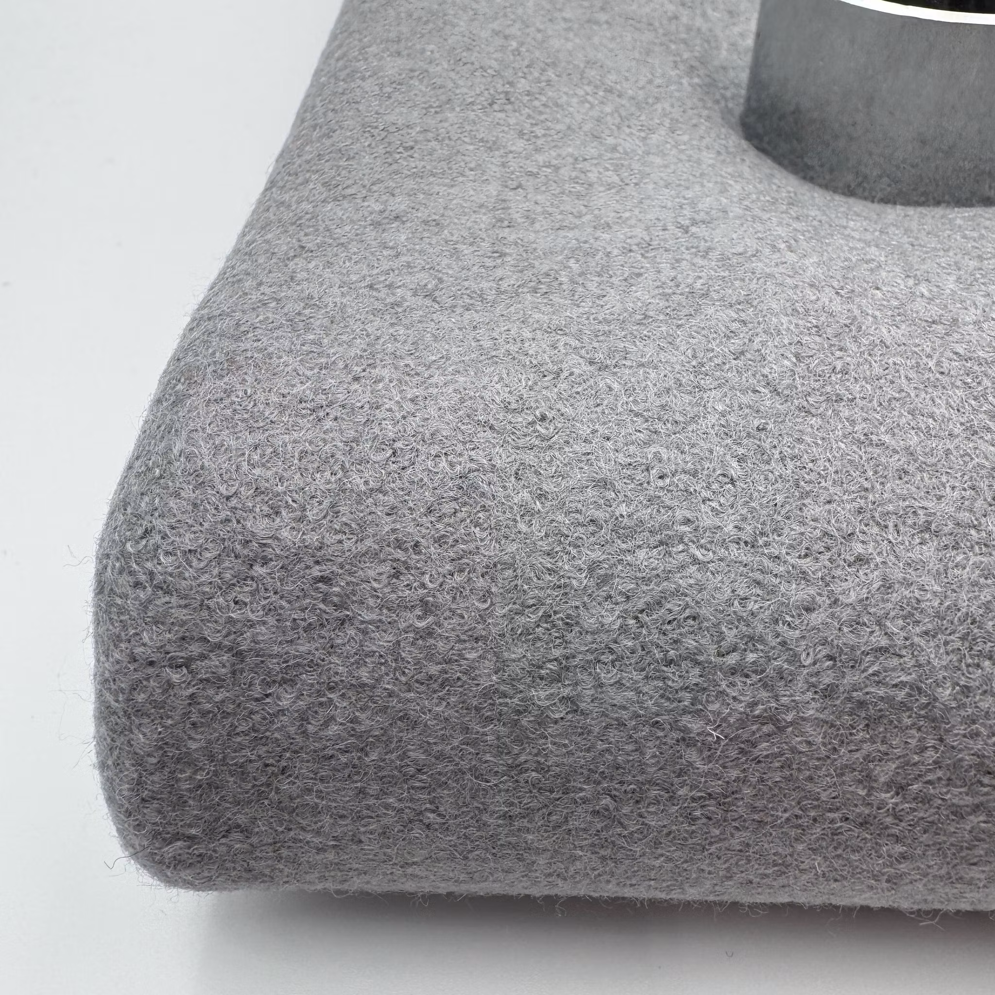 2,7m kokt ull stålgrå