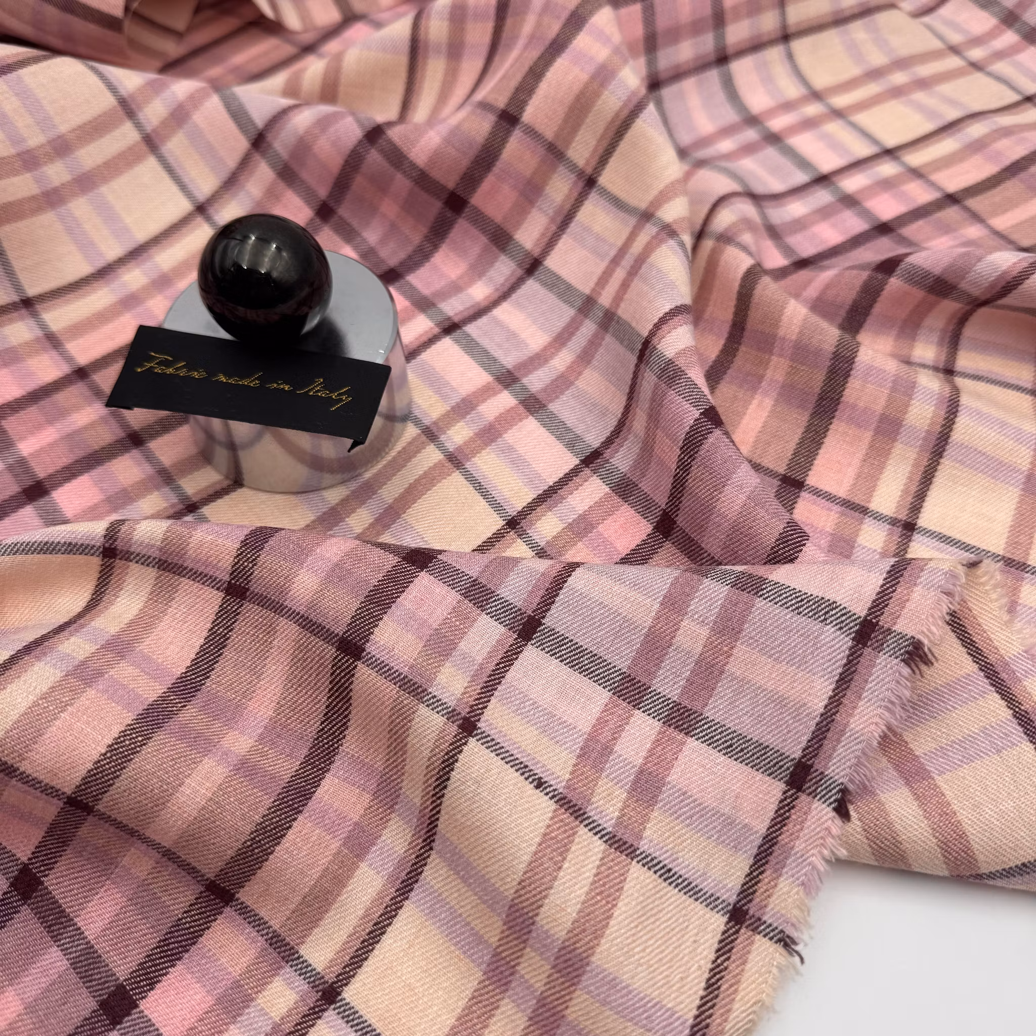 1,5m Lin/viskos rosa ruta