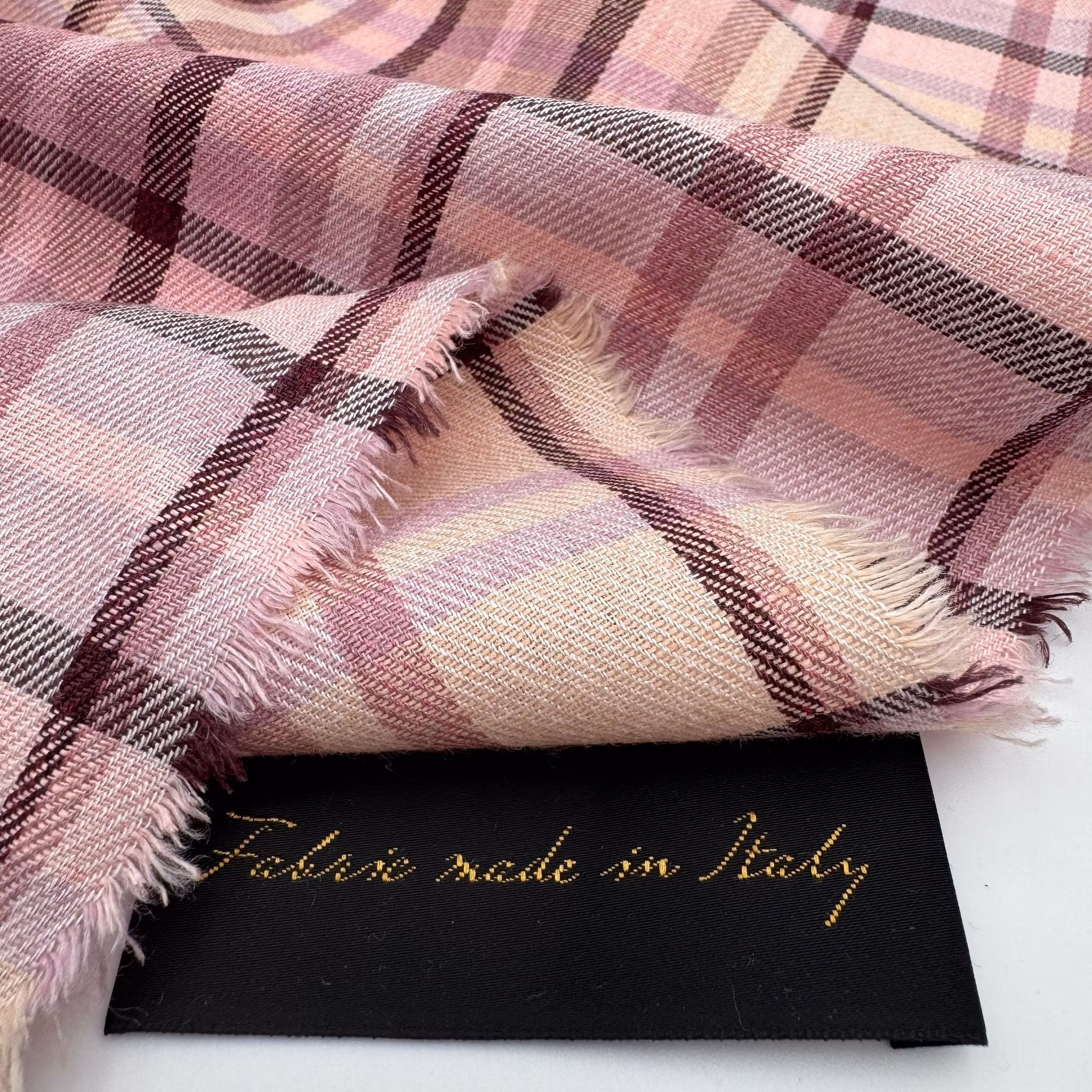 1,5m Lin/viskos rosa ruta