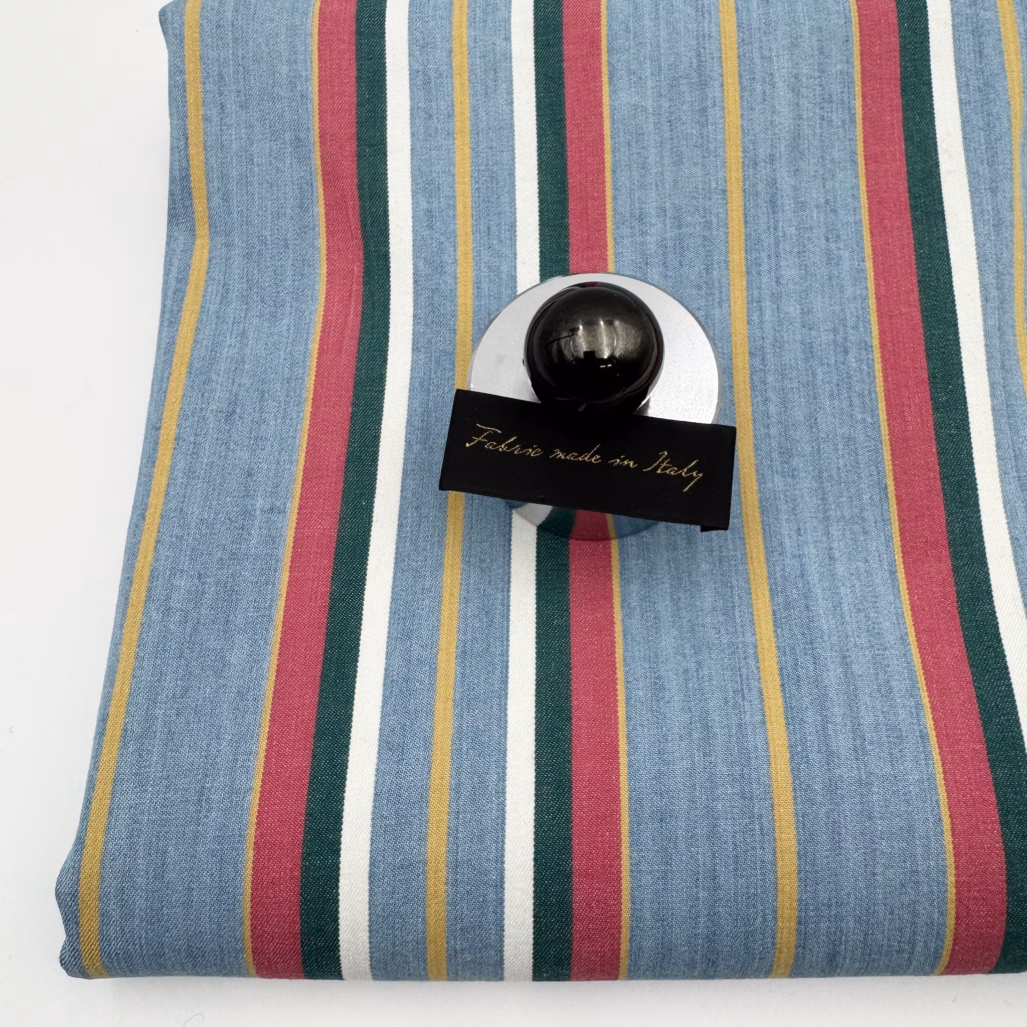 1,5m Denimrand multi ljusblå