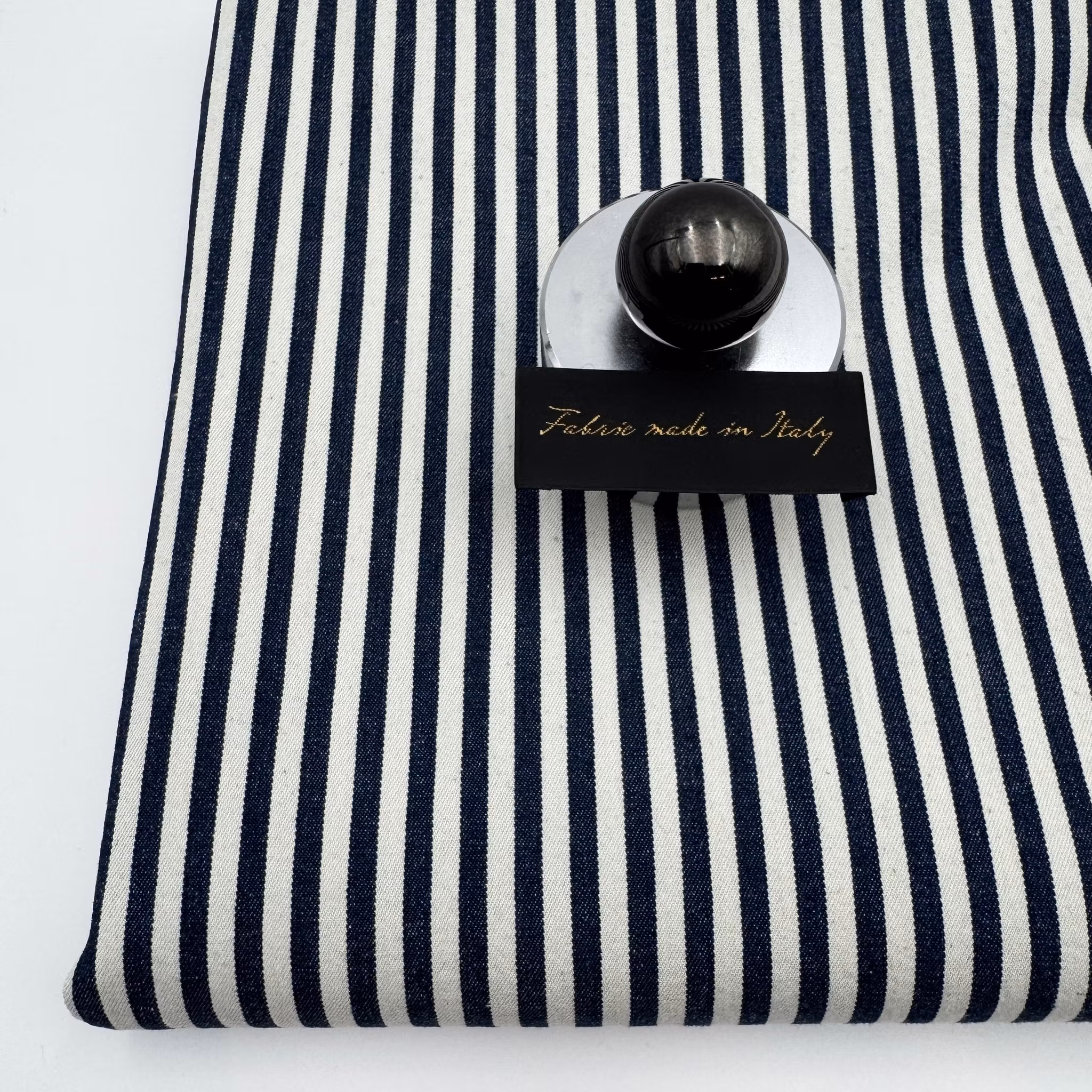 1,5m Denimrand smal mörkblå