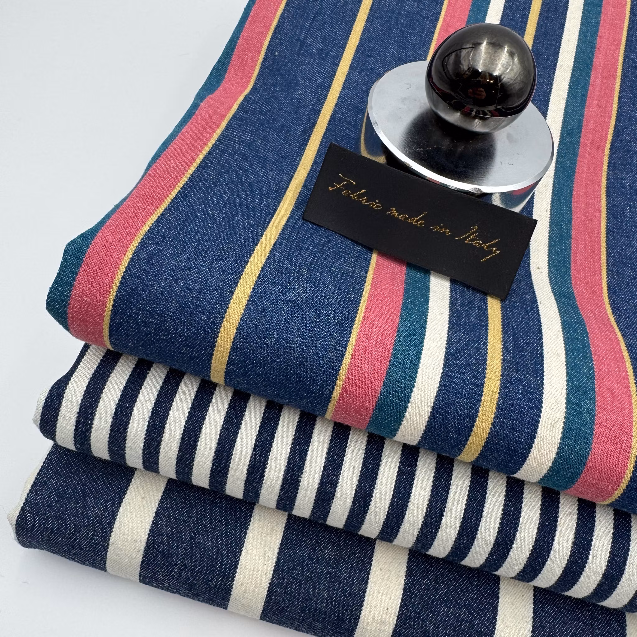 1,5m Denimrand smal mörkblå