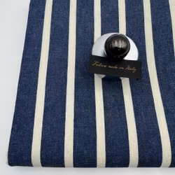 1,5m Denimrand bred mörkblå