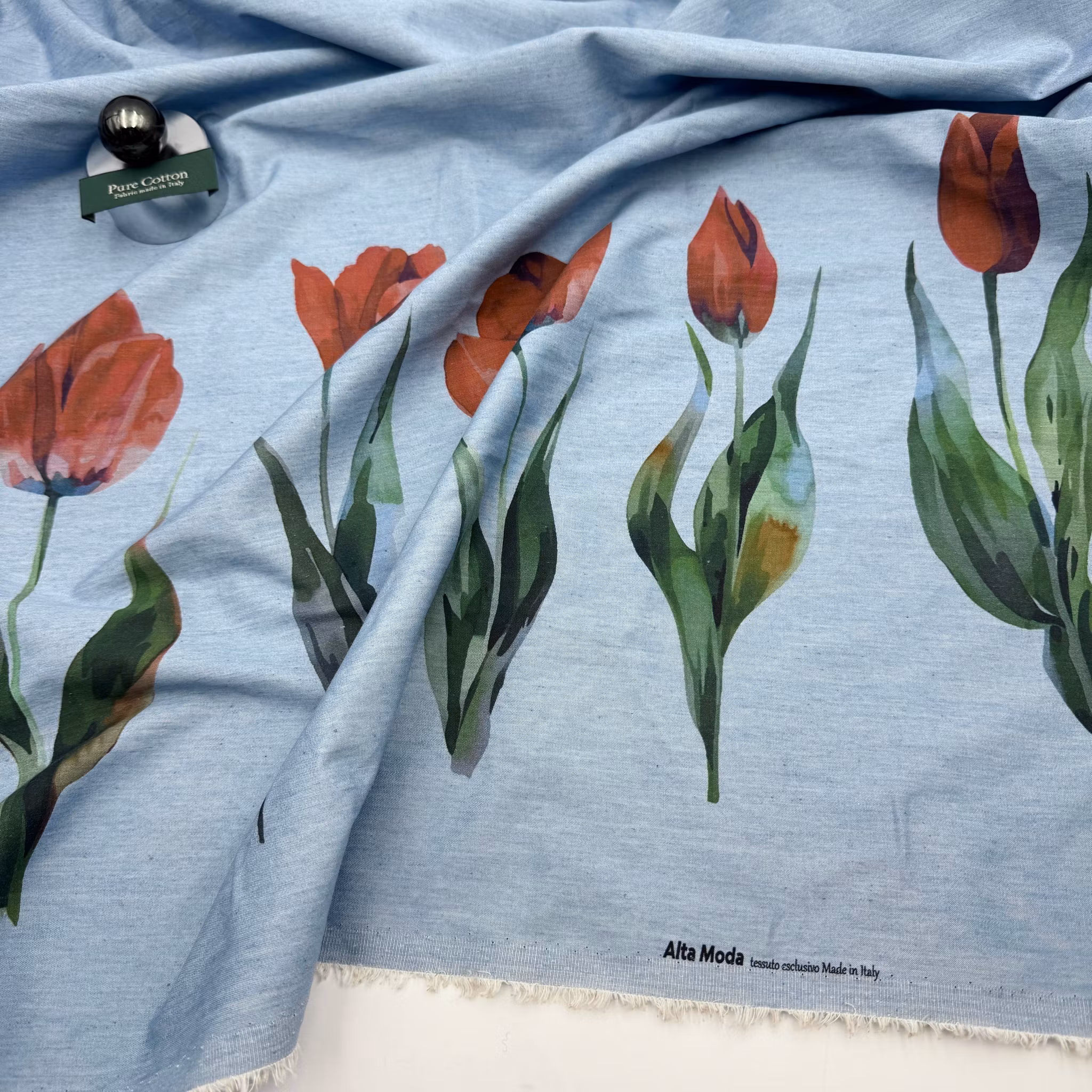 1m  Denim m tulpanbård