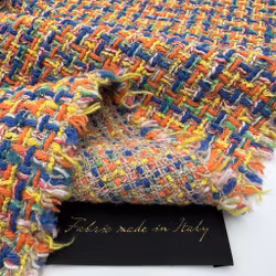 1,1m Bomullschanel beige/multi