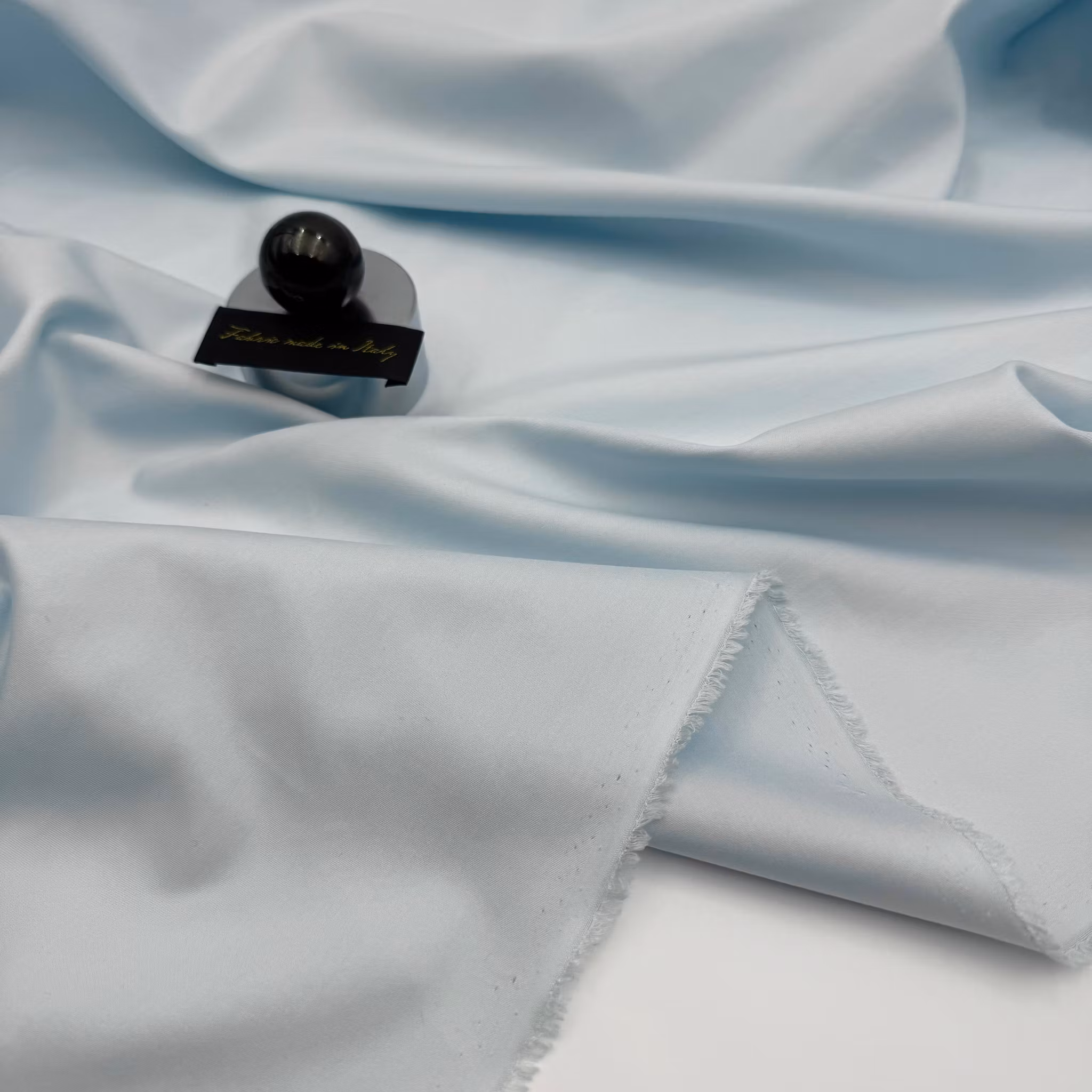 1,5m Bomull/siden ljusblå Albin*