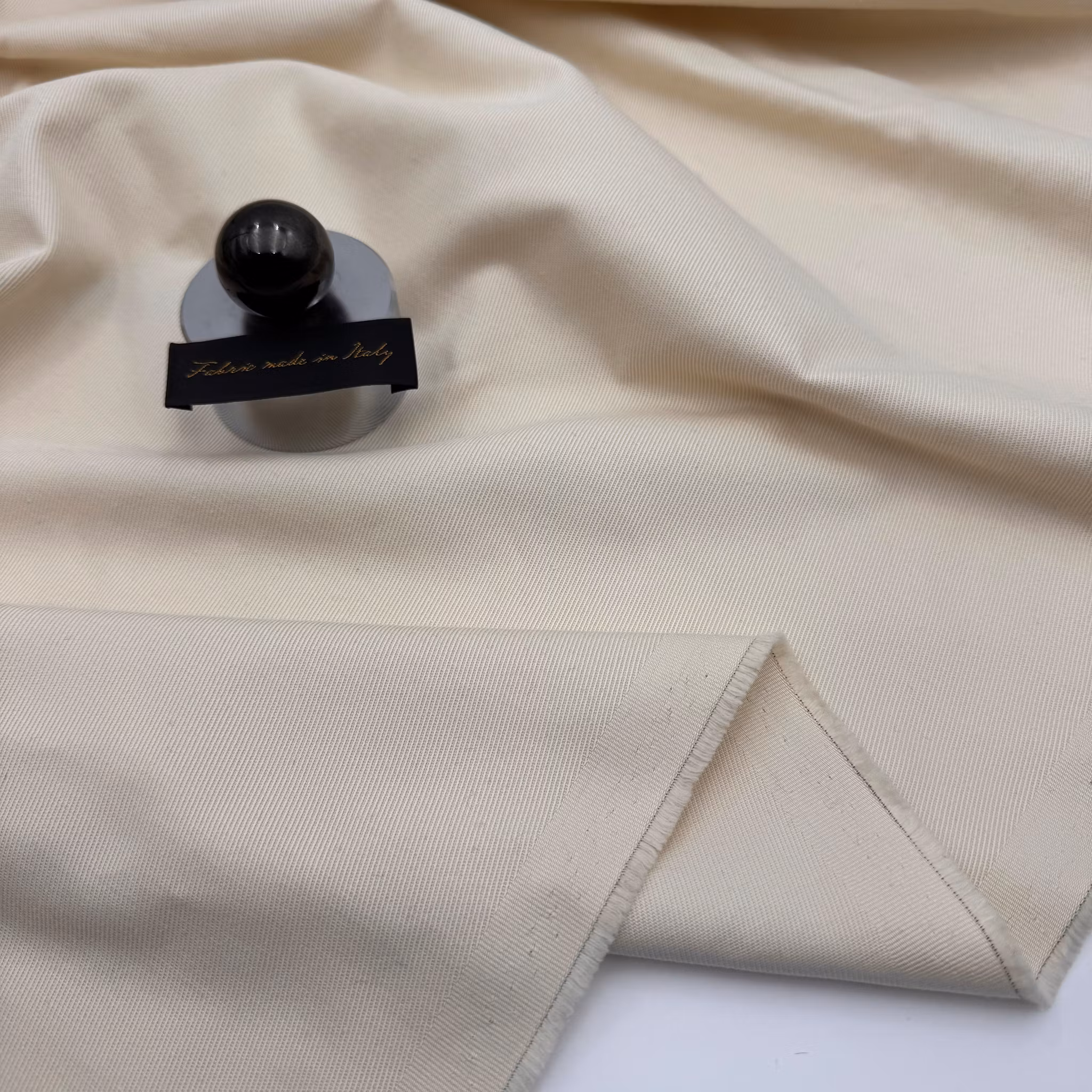 1,5m Ull/bomullstwill beigevit Cucinell*