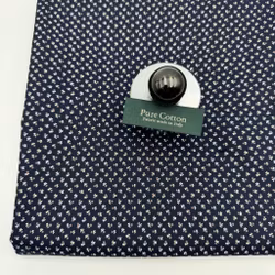 0,9m Skjortbomull mörkblå småmönstrad Albin*