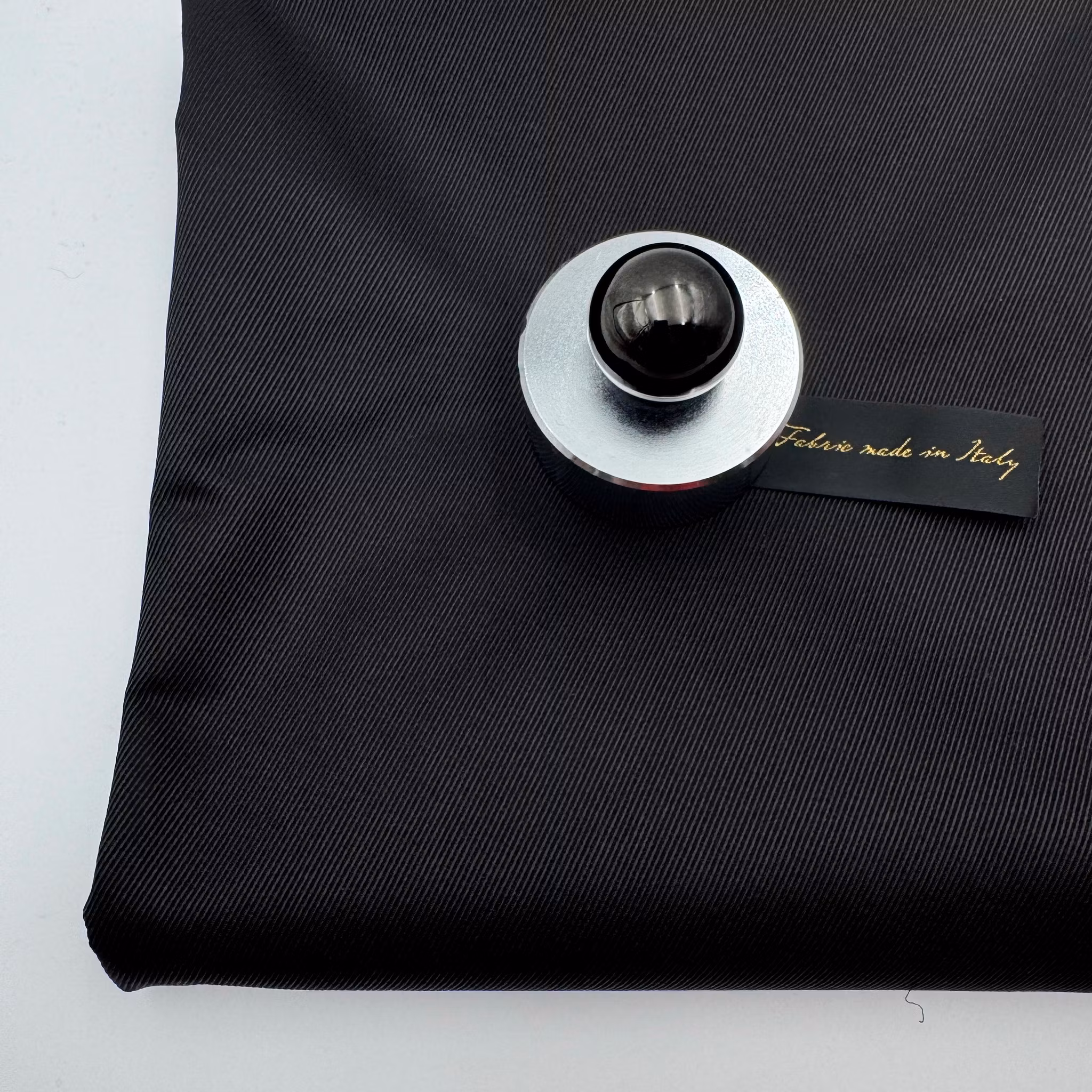 1,4m Bomull/sidentwill svart