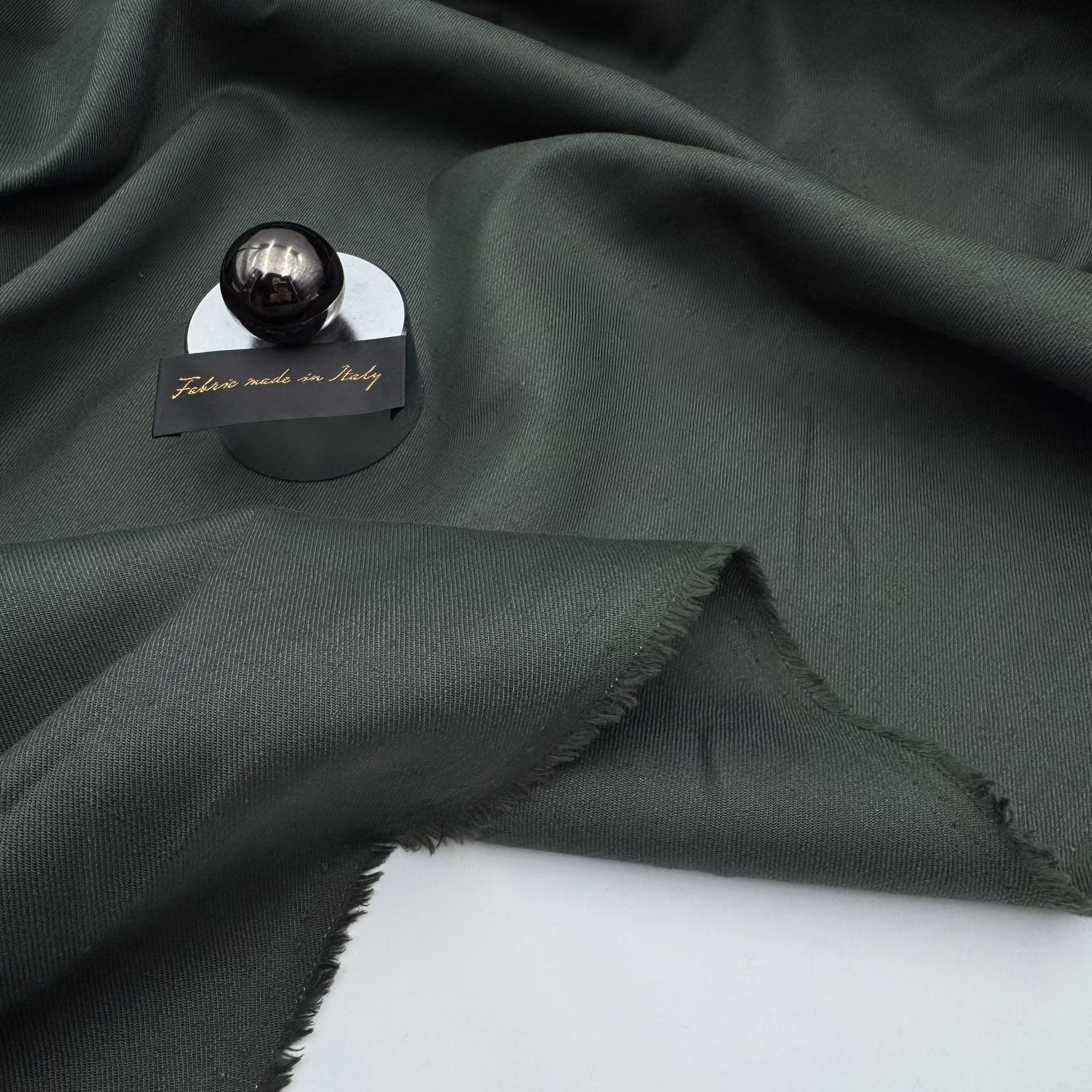 1,1m Bomull/lin chinos mörkgrön