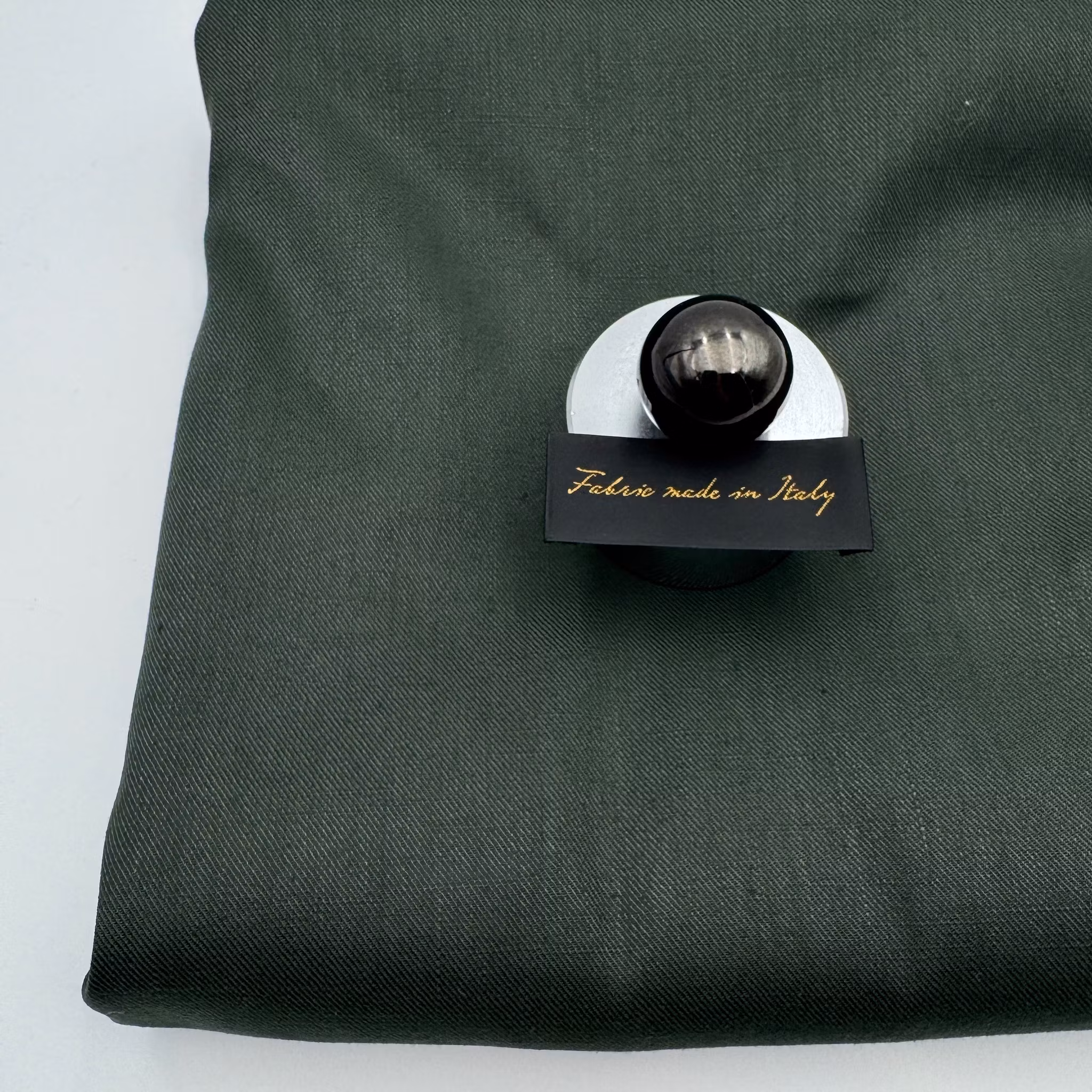 1,1m Bomull/lin chinos mörkgrön