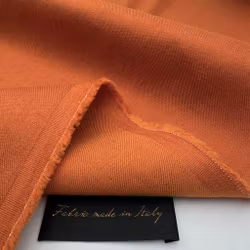 2,6m Lin/bomullstwill rostorange Tollegn*