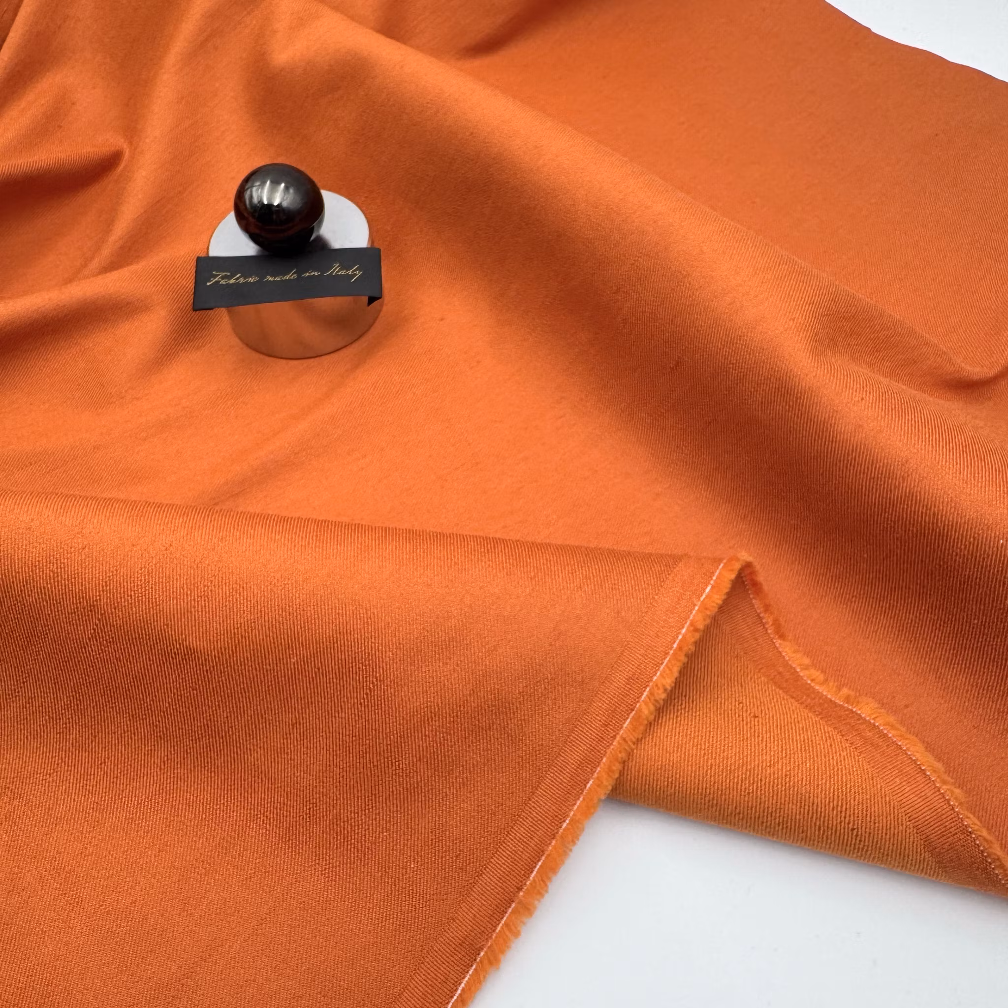 2,6m Lin/bomullstwill rostorange Tollegn*