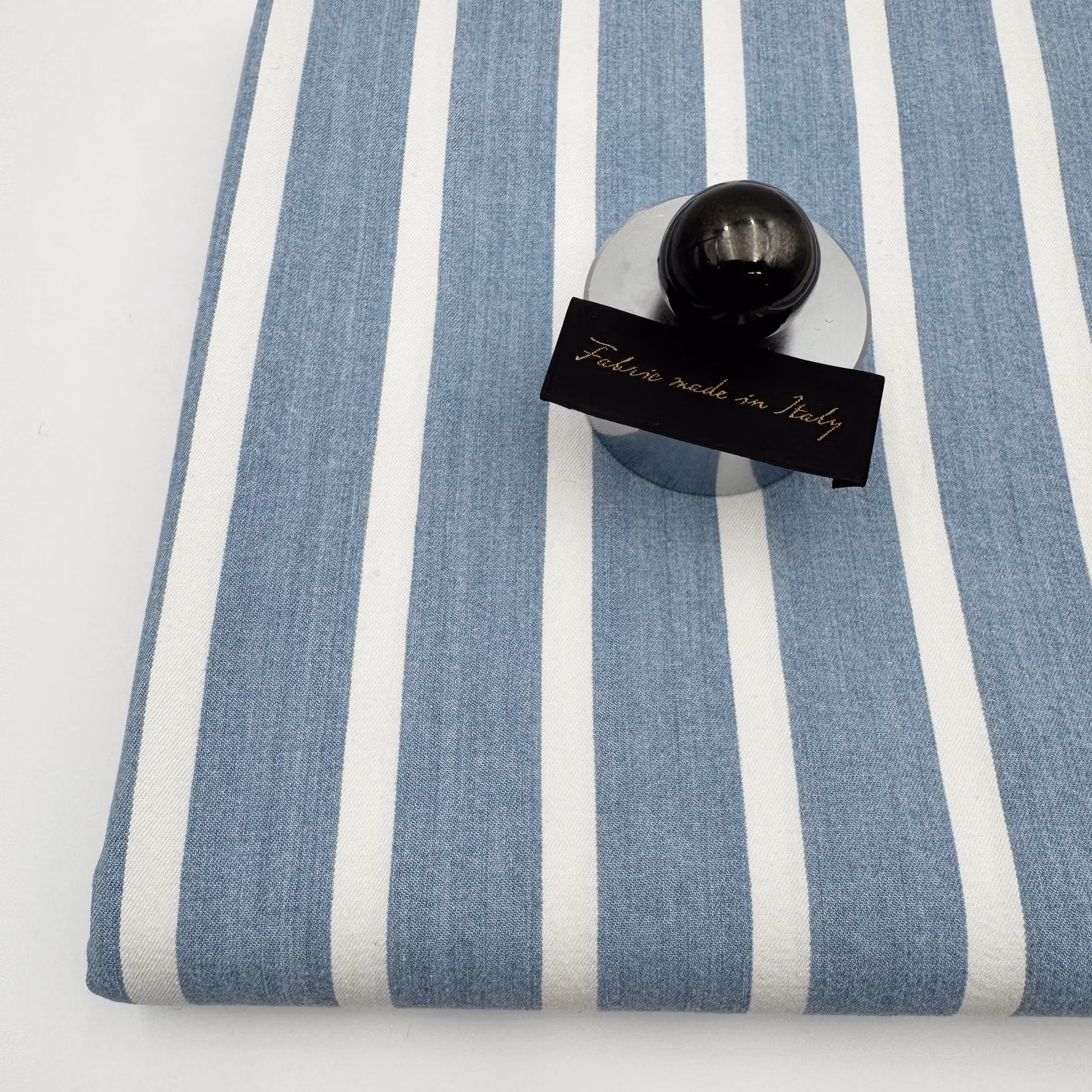 1,8m Denimrand bred ljusblå