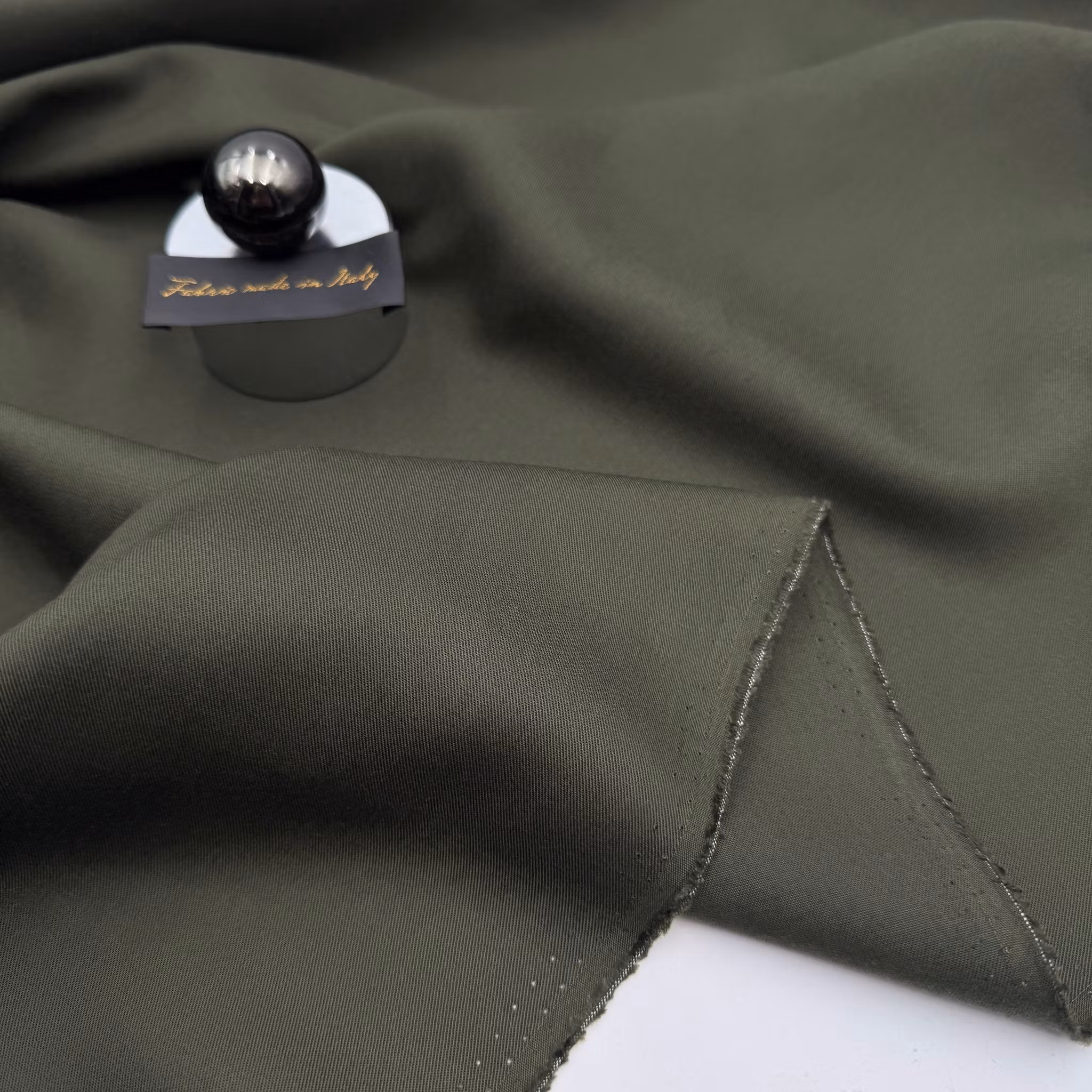 1m Bomull/Viskos chinos skogsgrön