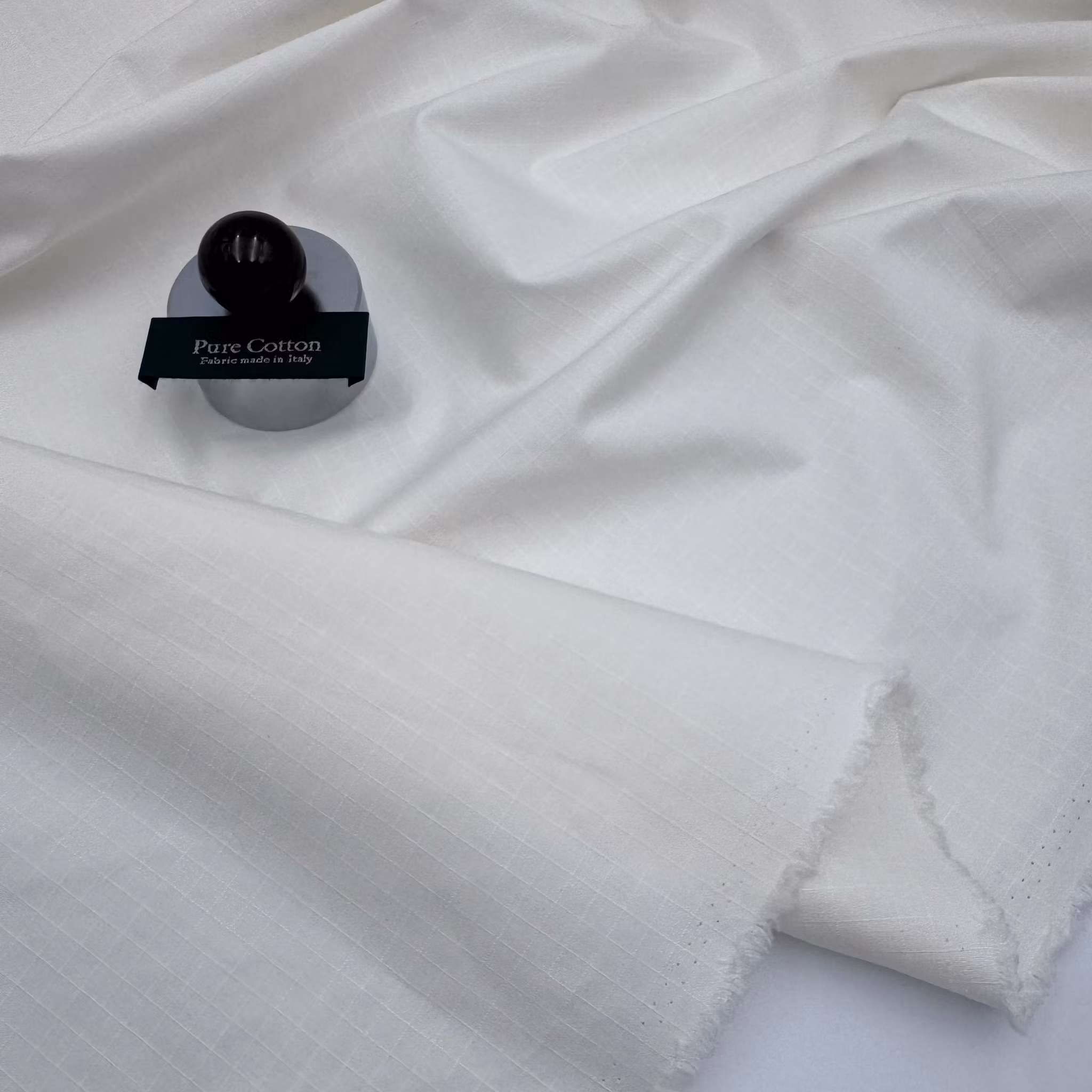 1,5m Bomull ripstop gräddvit