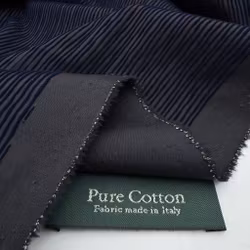 0,95m Flockprint svart/marin smalrand Arman*