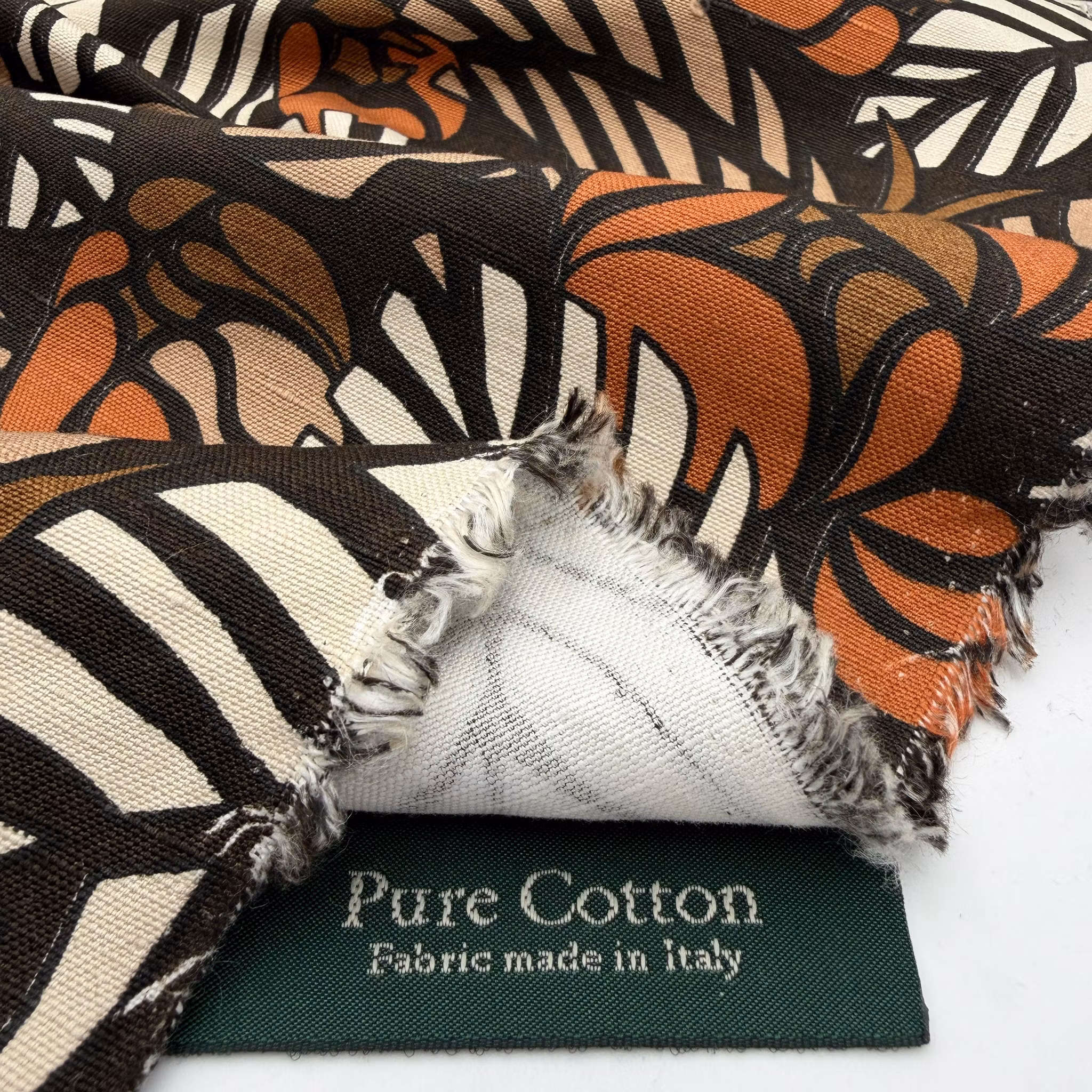 1m Bomull/lin brun/beige/rost