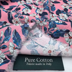 0,9m Libertypoplin rosa/blå