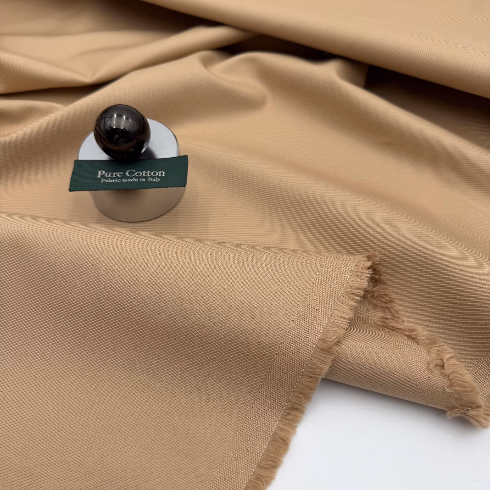 1,5m Chinos diagonalkypert guldbeige Burb****