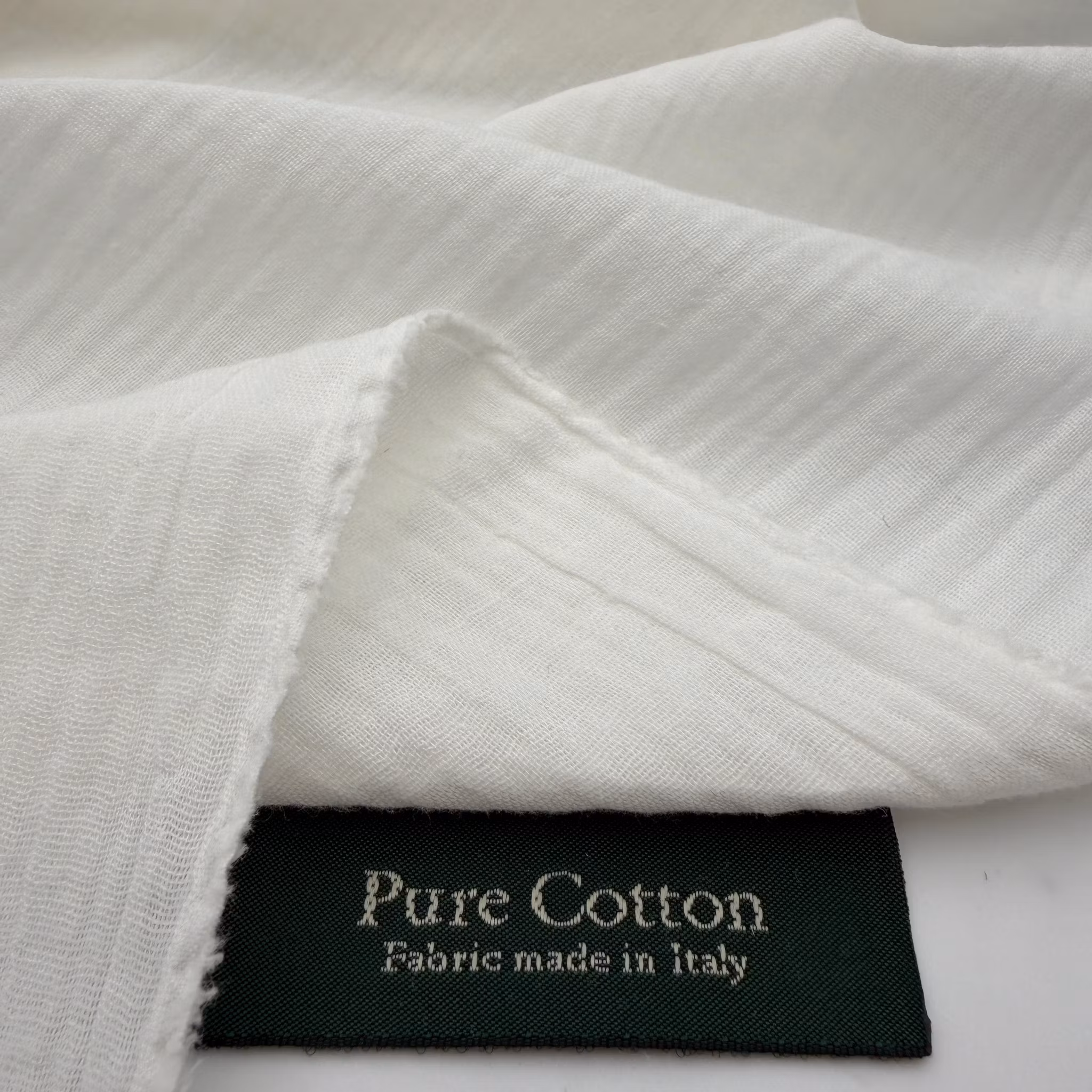 1,5m Bomullsmuslin vit