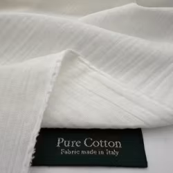 1,5m Bomullsmuslin vit