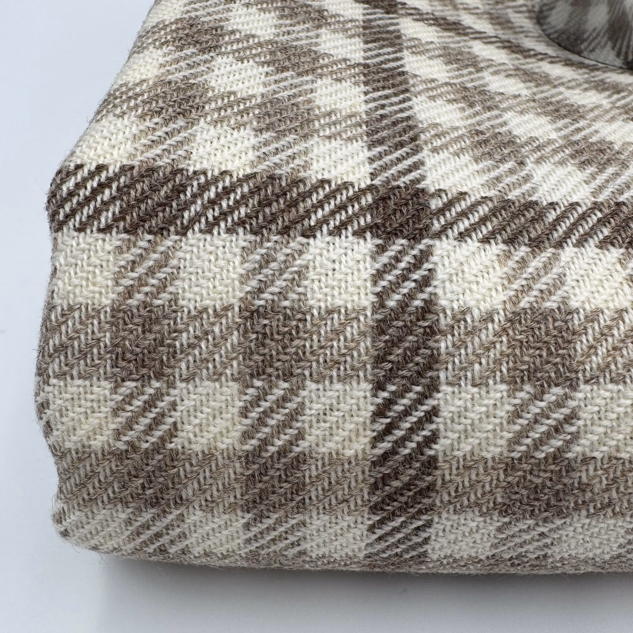 2,9m Ulltweed rutig ljusbrun/beige