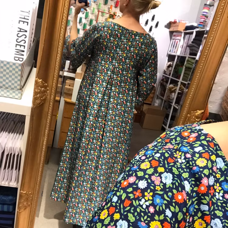Box pleat dress (XS-2XL)