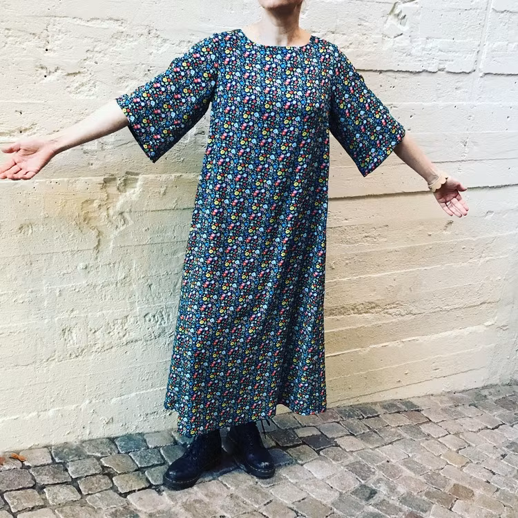 Box pleat dress (XS-2XL)