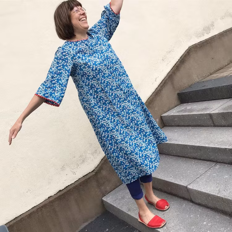 Box pleat dress (XS-2XL)